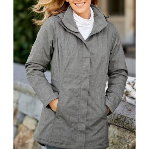 The Vermont Country Store 5762VCS Women's Sz M Gray Frost Fighter Parka - Picture 13 of 13